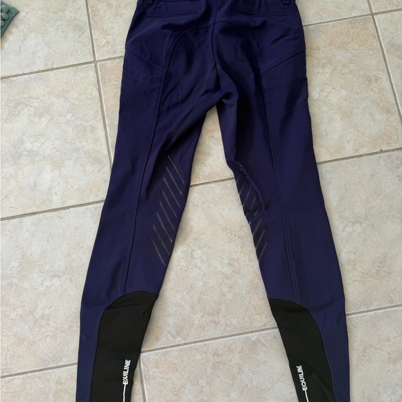 Equiline Purple Riding Pants - Picture 2 of 4
